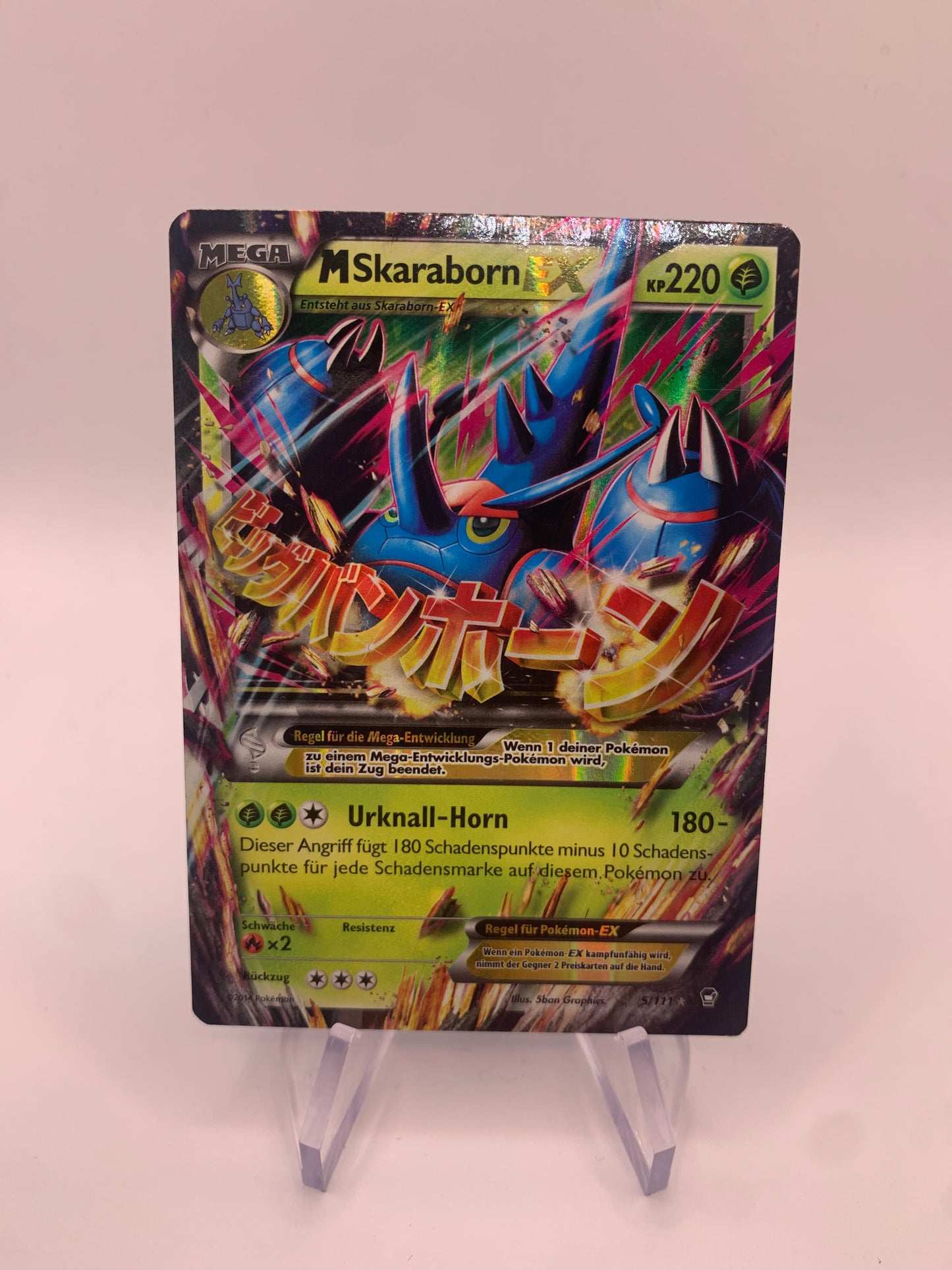 Pokemon Karte Ex M Skaraborn 5/111 Deutsch