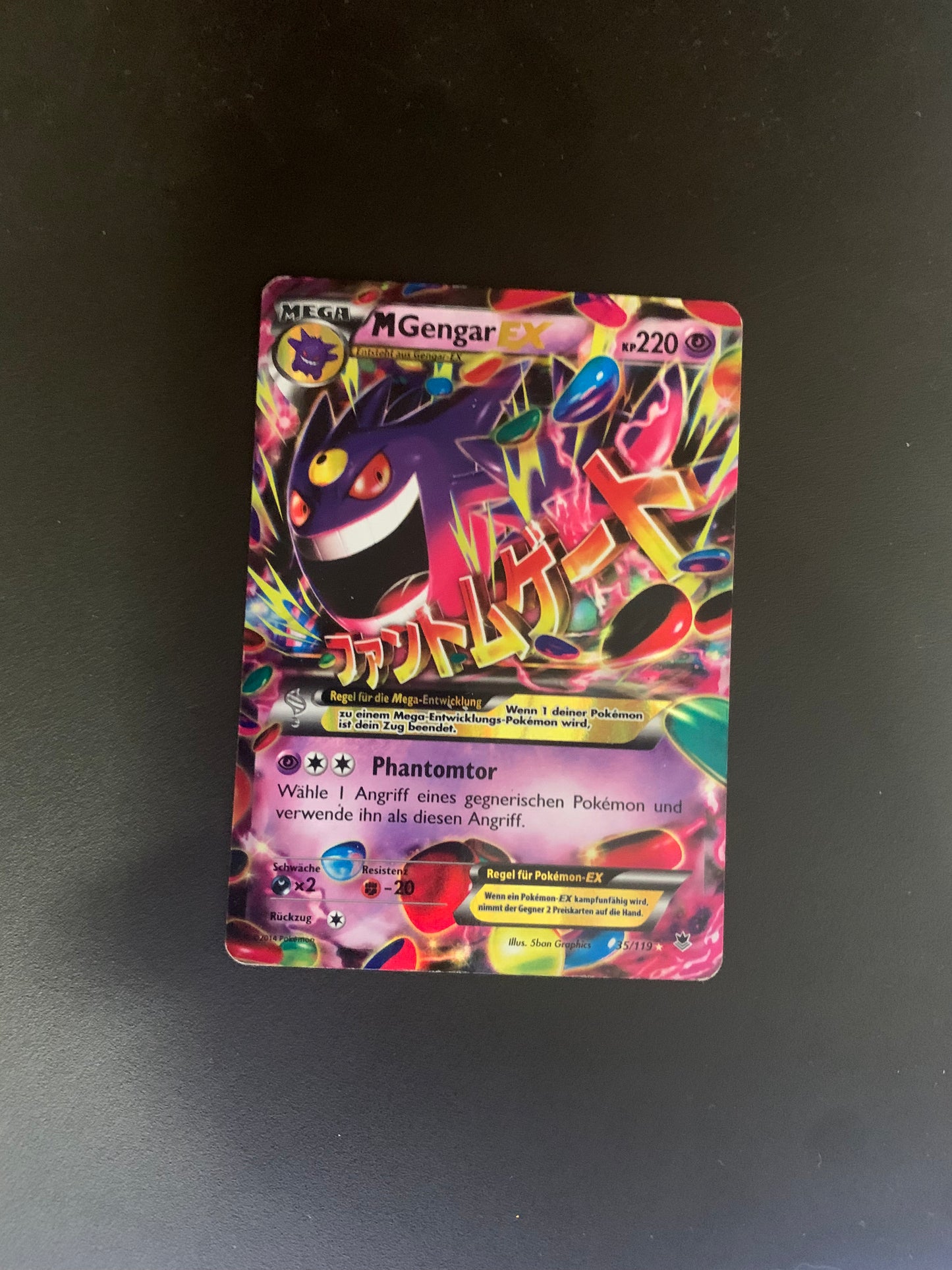 Pokemon Karte Ex M Gengar 35/119 Deutsch