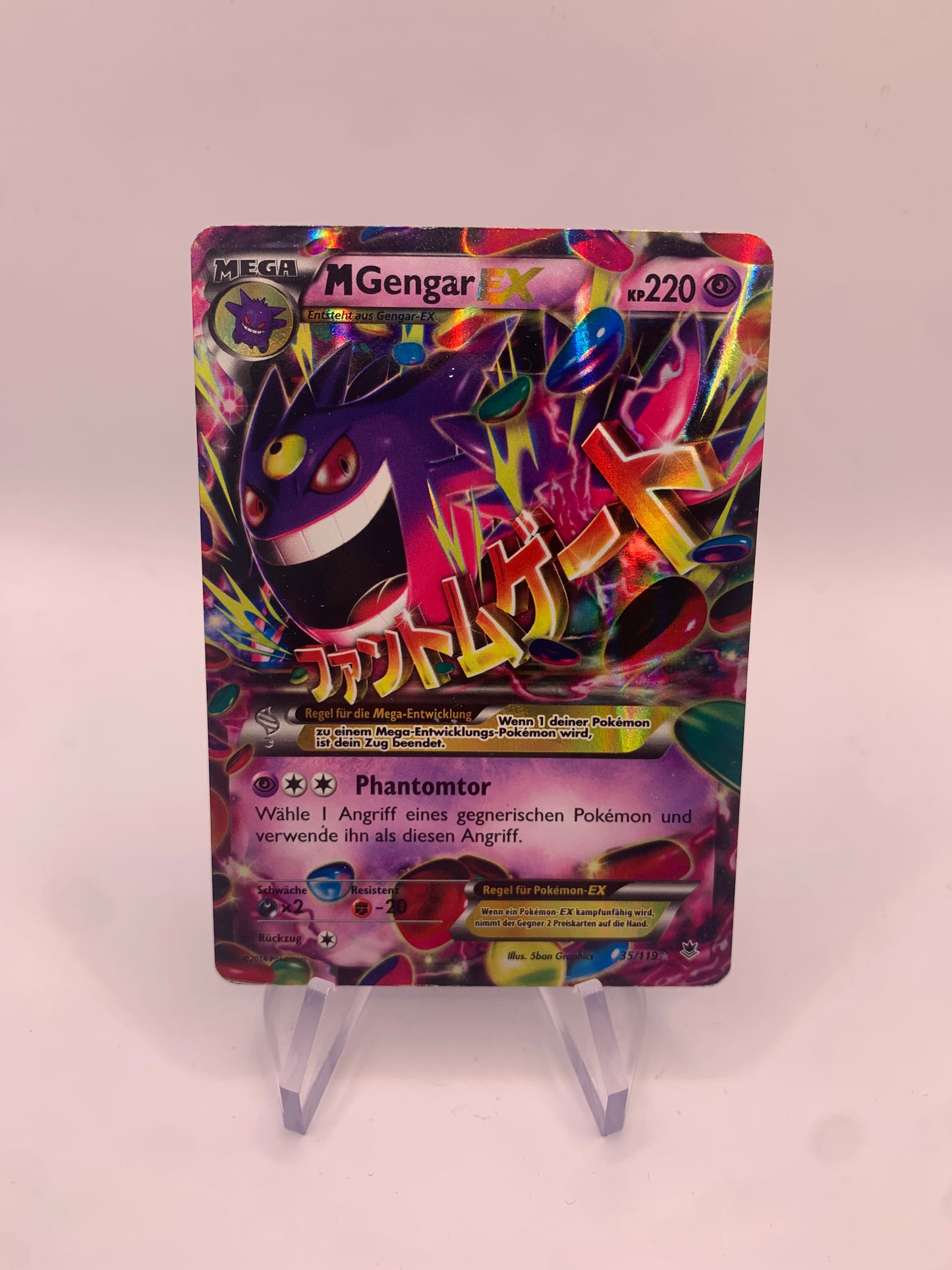 Pokemon Karte Ex M Gengar 35/119 Deutsch