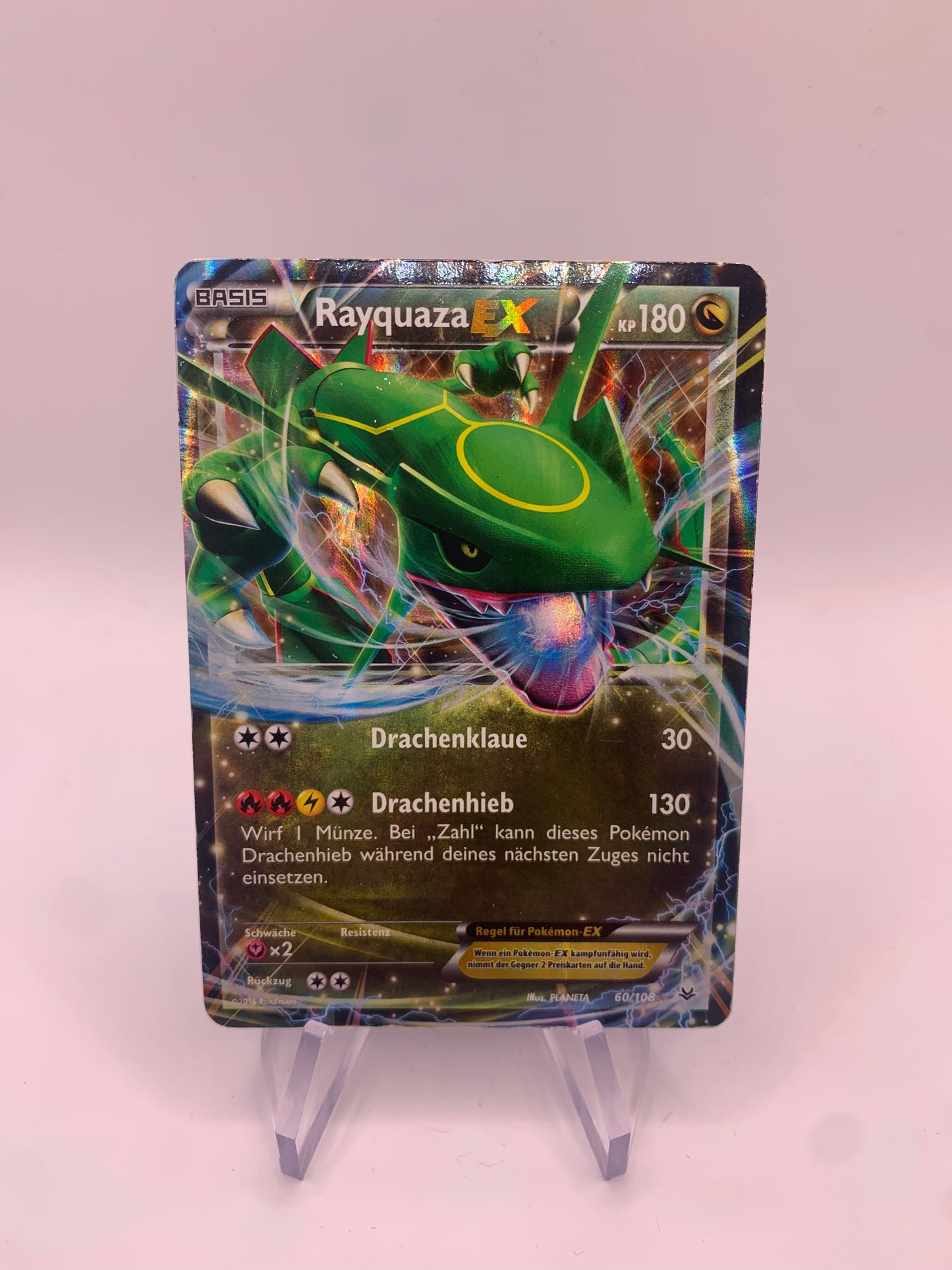 Pokemon Karte Ex Rayquaza 60/108 Deutsch