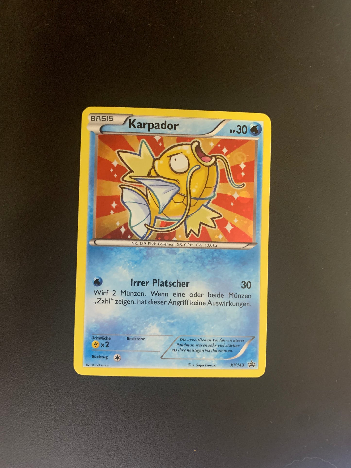 Pokemon Karte Shiny Promo Karpador Xy143 Deutsch