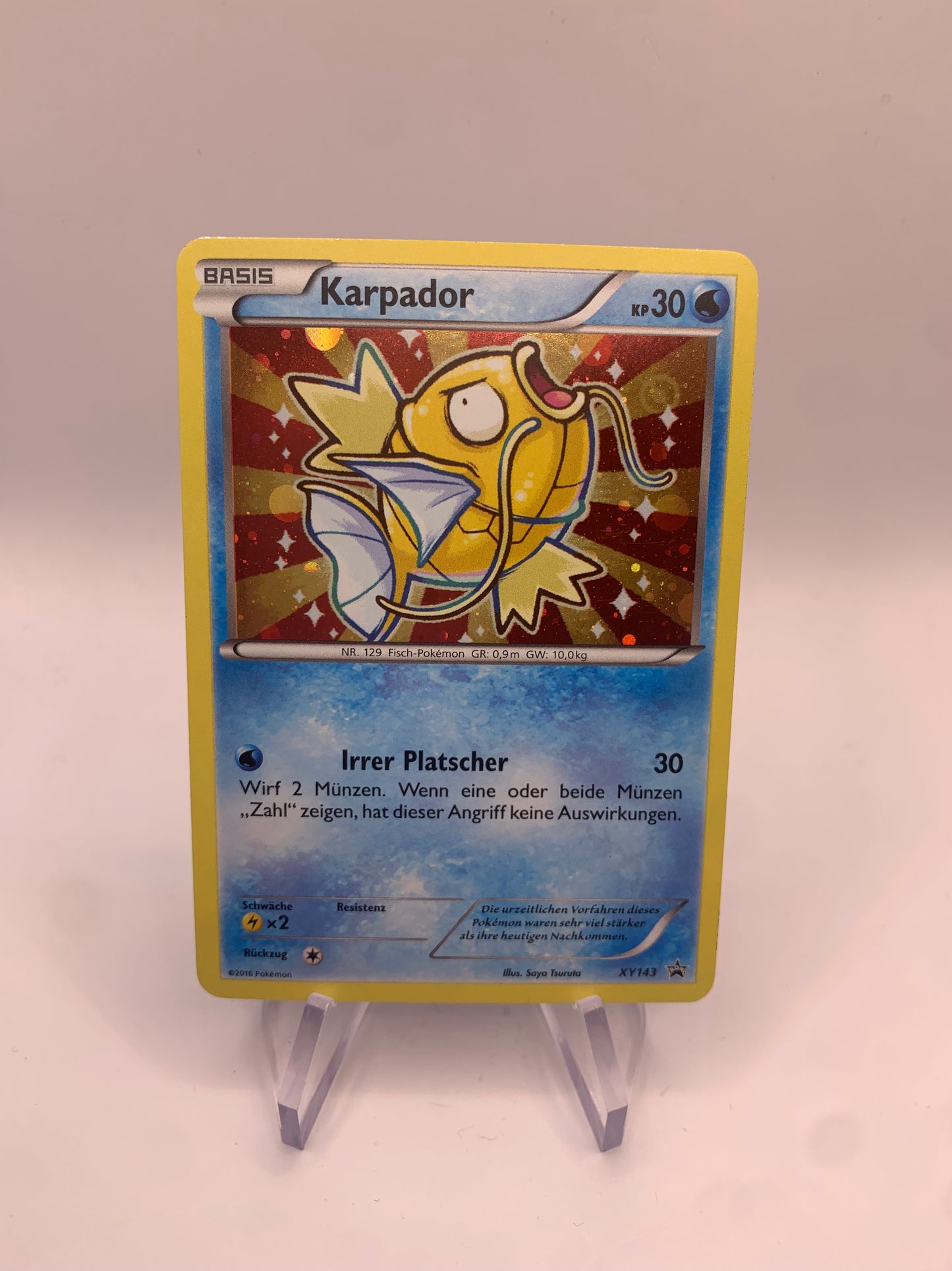 Pokemon Karte Shiny Promo Karpador Xy143 Deutsch