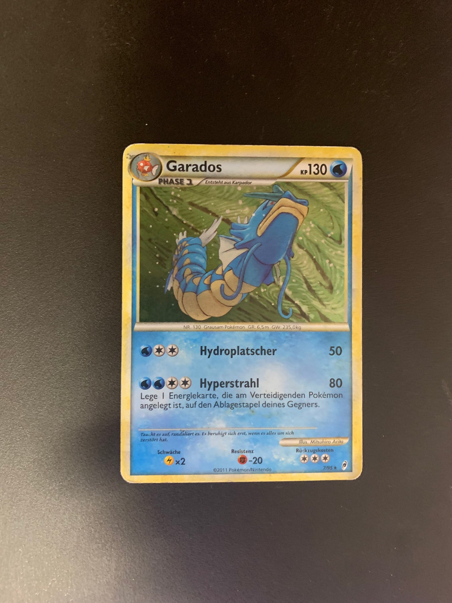 Pokemon Karte Holo Garados 7/95 Deutsch