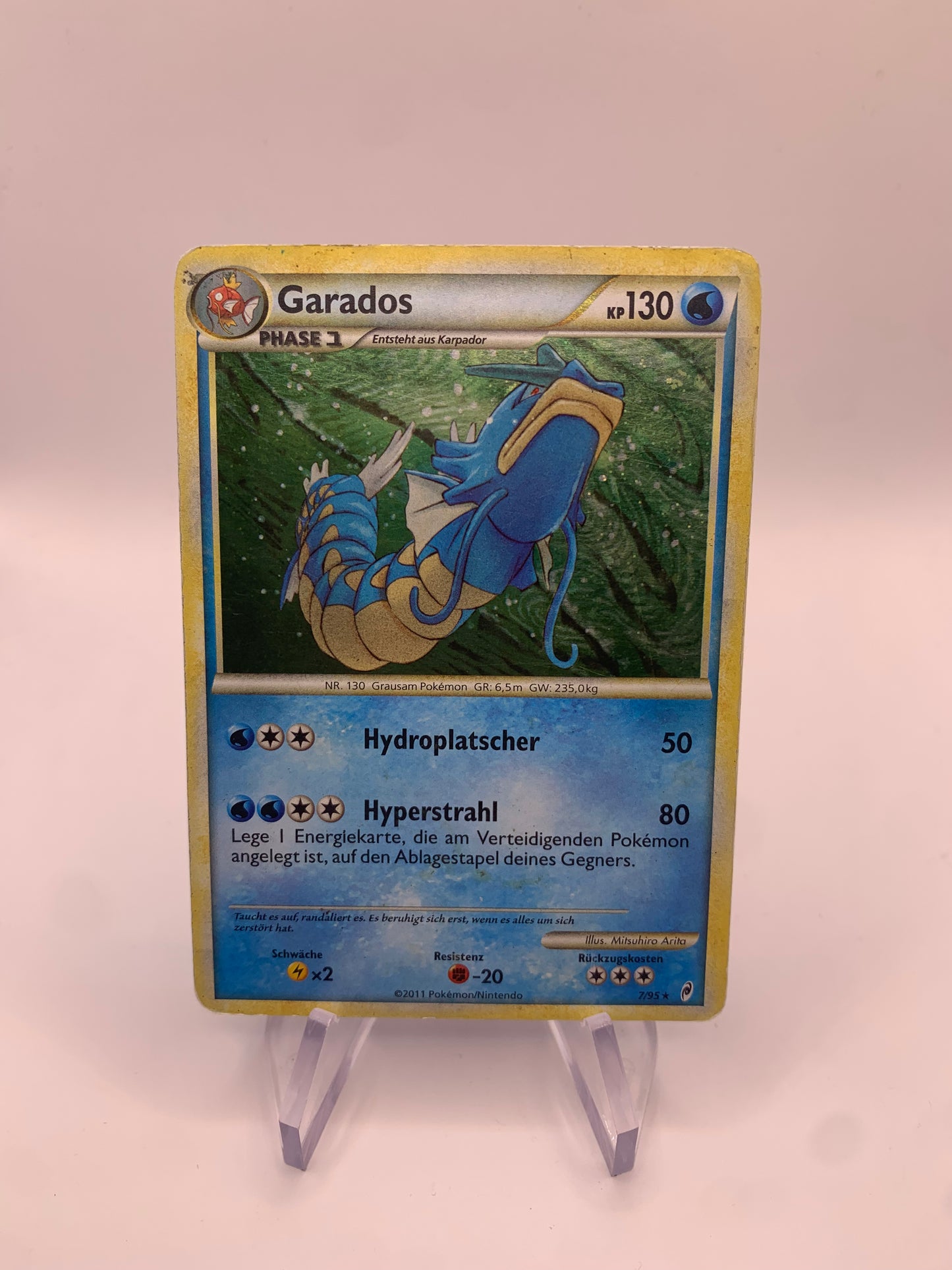 Pokemon Karte Holo Garados 7/95 Deutsch