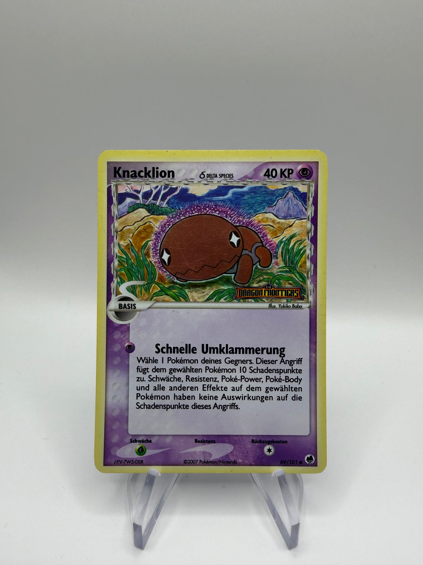 Pokemon Karte Stamp Delta Species Knacklion 69/101 Deutsch