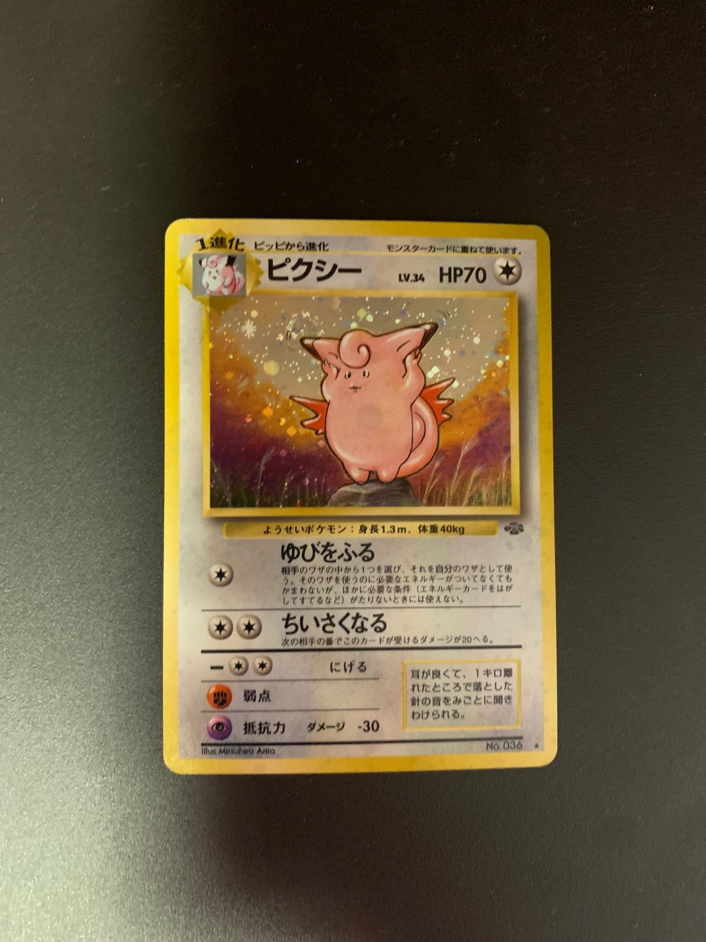 Pokemon Karte Holo Pixi No.36 Japanisch