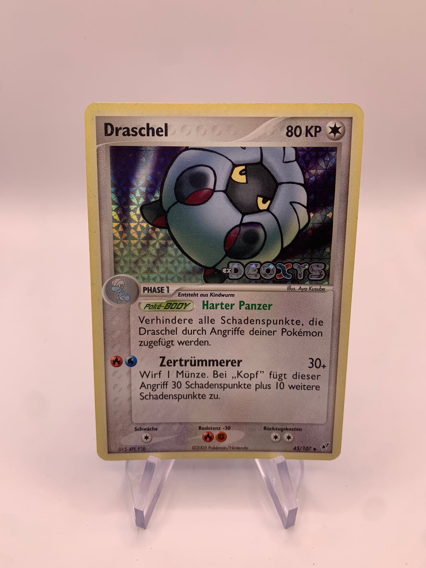 Pokemon Karte Stamp Draschel 45/107 Deutsch