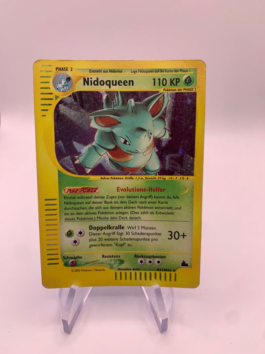 Pokemon Karte E-Serie Holo Nidoqueen H2/H32 Deutsch