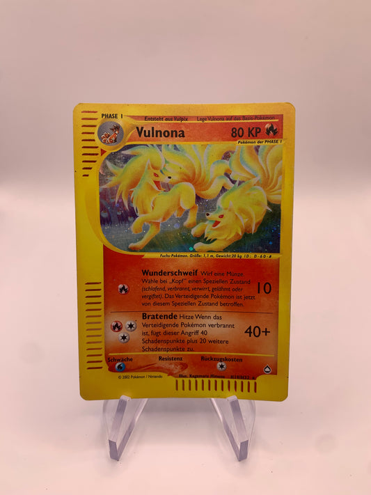 Pokemon Karte E-Serie Vulnona H19/H32 Deutsch