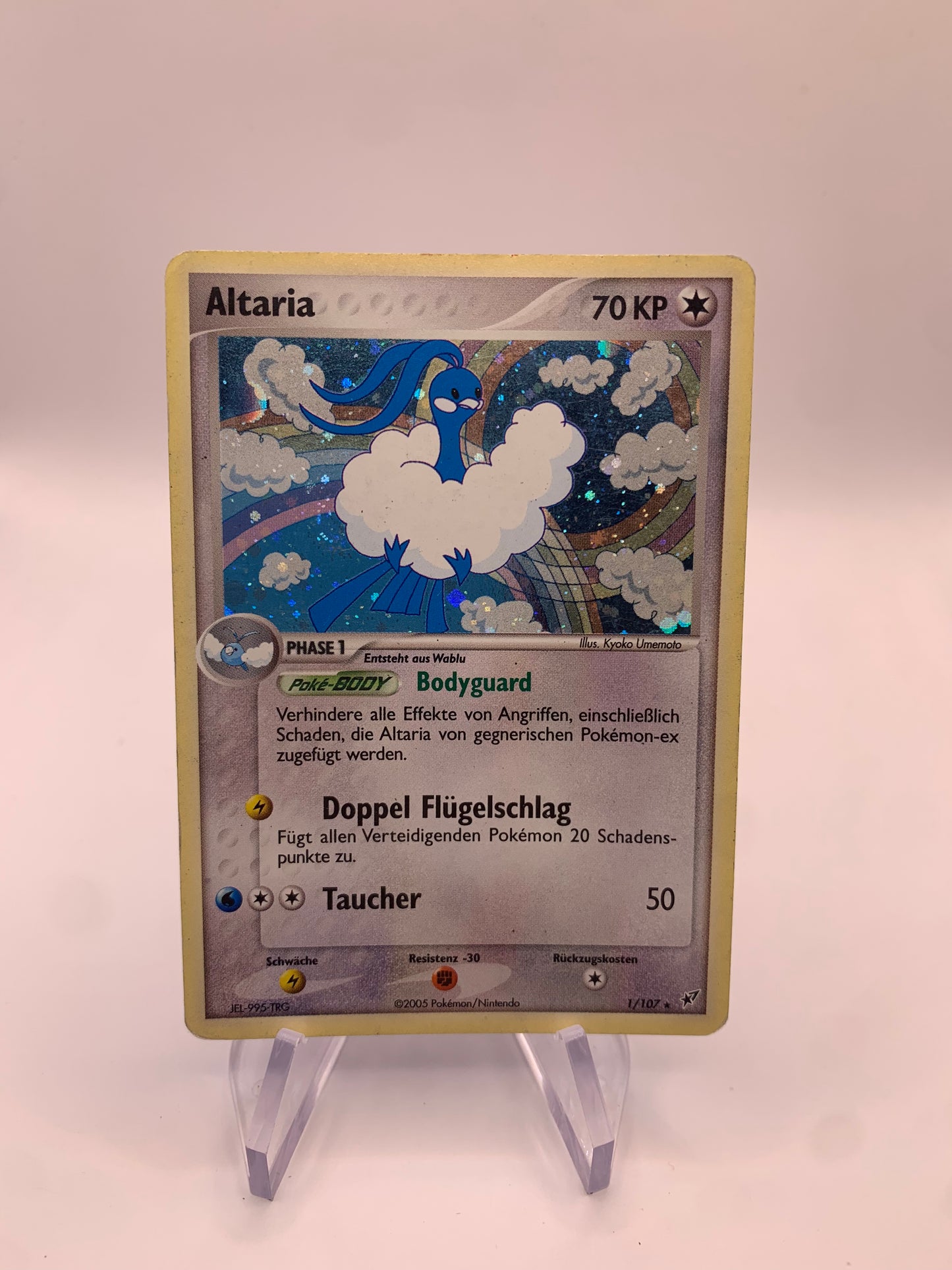 Pokemon Karte Holo Altaria 1/107 Deutsch