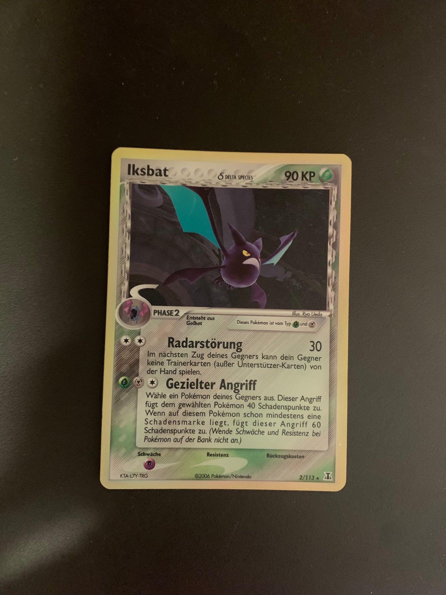 Pokemon Karte Delta Holo Iksbat 2/113 Deutsch