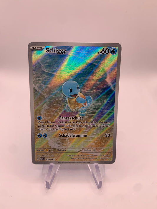 Pokemon Karte Art-Rare Schiggy 170/165 Deutsch