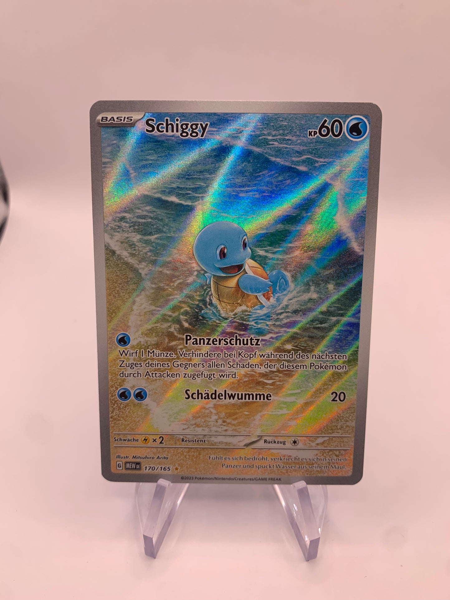 Pokemon Karte Art Rare Schiggy 170/165 Deutsch