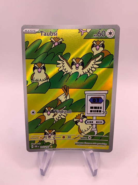 Pokemon Karten Art-Rare Taubsi 207/197 Deutsch