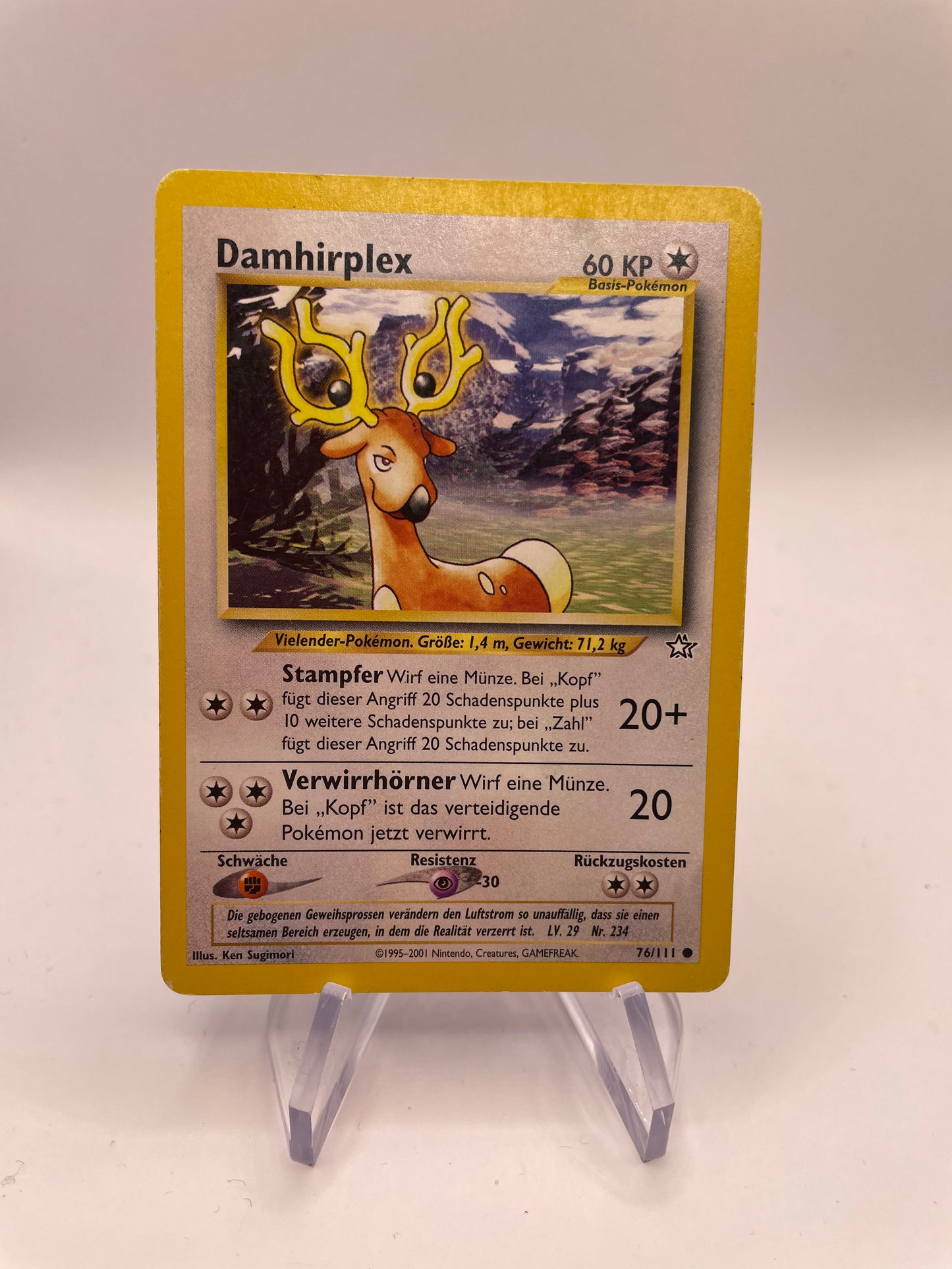 Pokemon Karte Neo Genesis Damphirplex 76/111 Deutsch