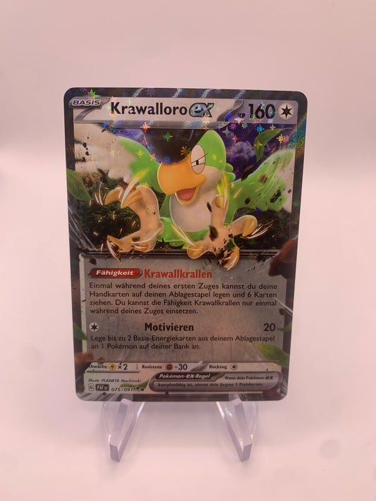 Pokemon Karte Ex Krawalloro 75/91 Deutsch