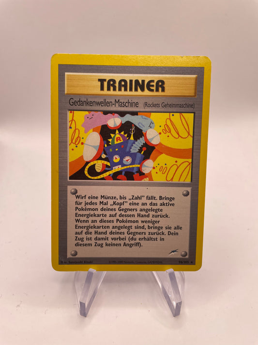 Pokemon Karte Neo Destiny Trainer Gedankenwellen Maschine 96/105 Deutsch