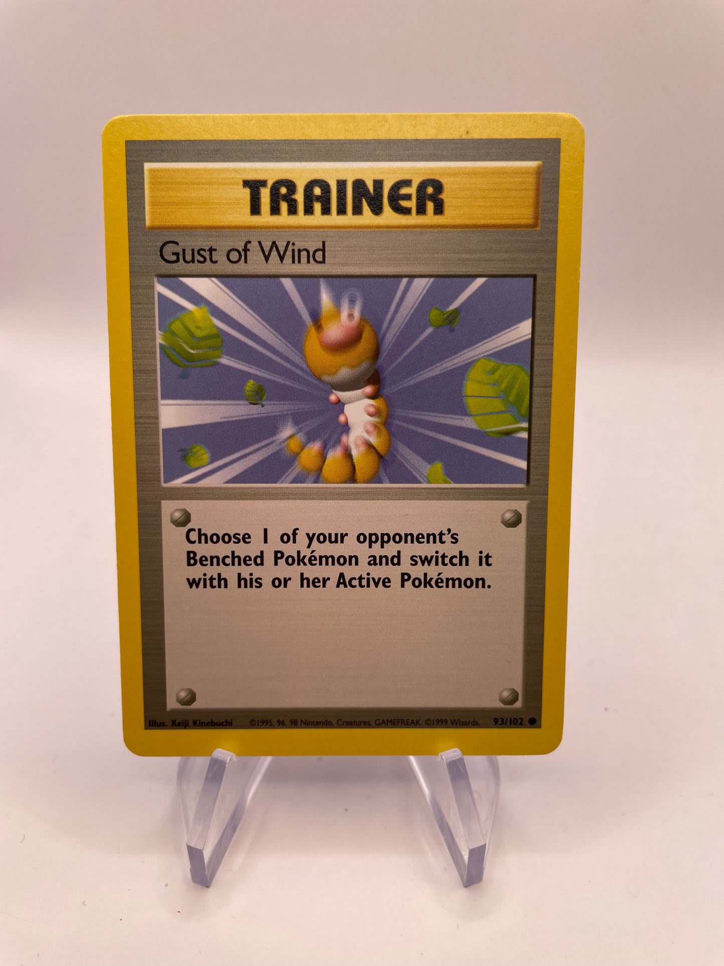 Pokemon Karte Base-Set Trainer Gust of Wind 93/102 Englisch