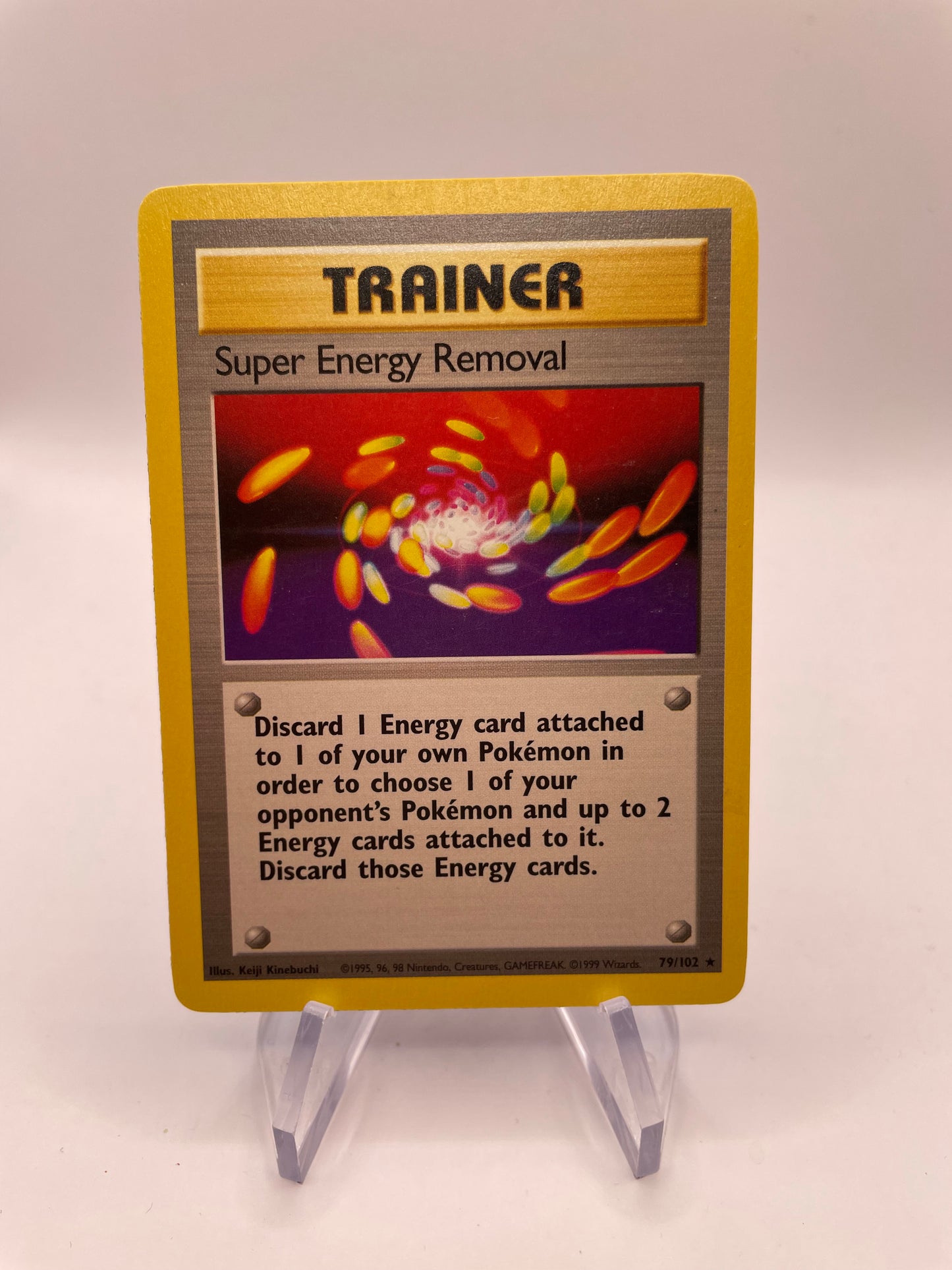 Pokemon Karte Base-Set Trainer Super Energy Removal 79/102 Englisch