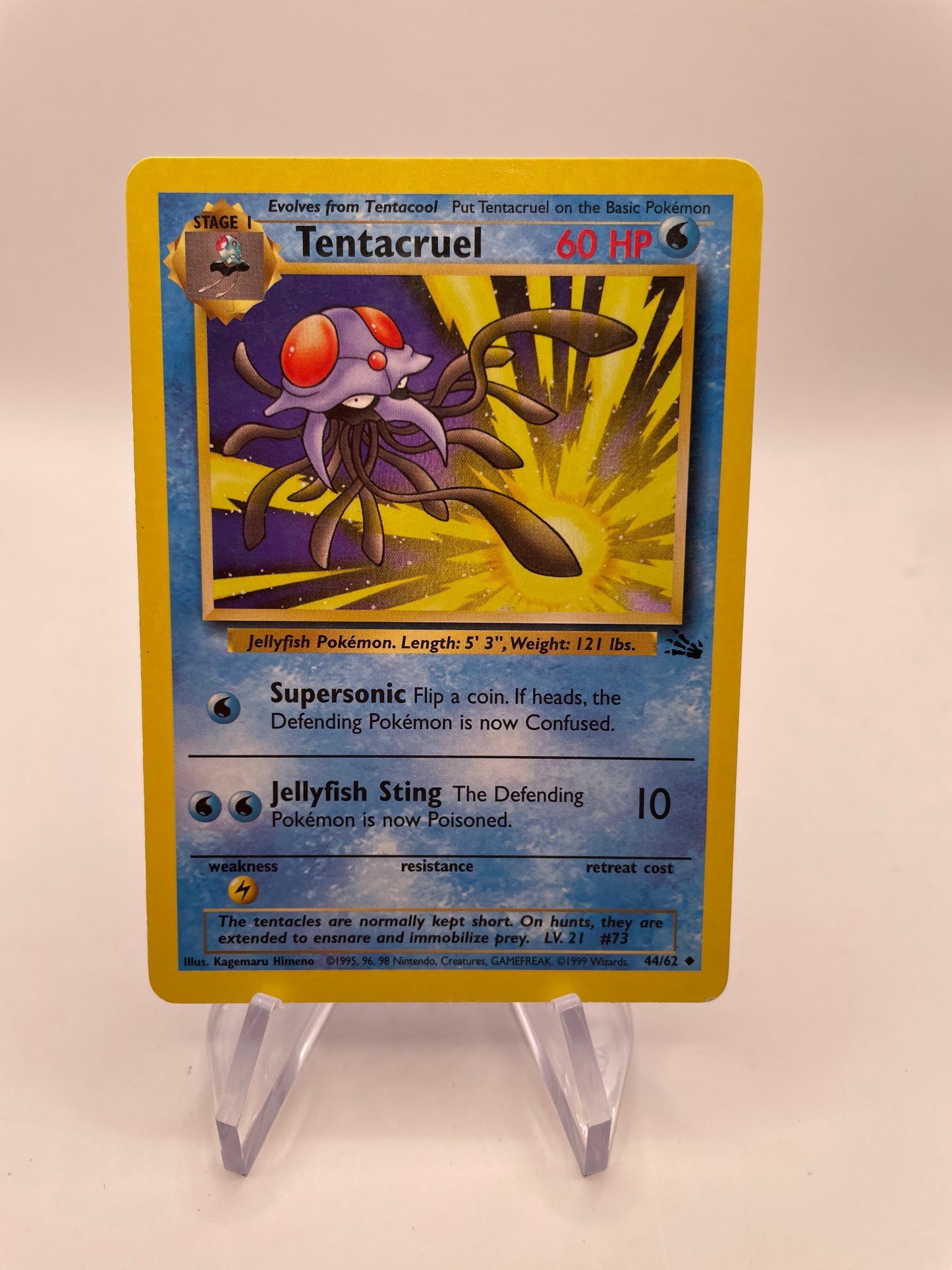 Pokemon Karte Tentacruel 44/62 Fossil Englisch