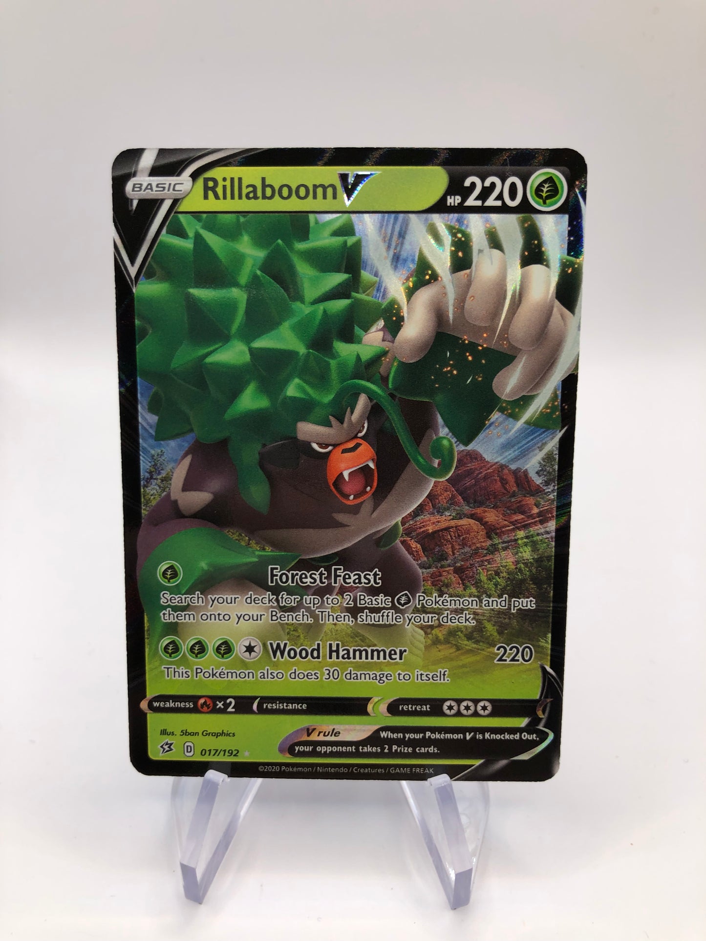 Pokemon Karte V Gortrom 17/192 Englisch
