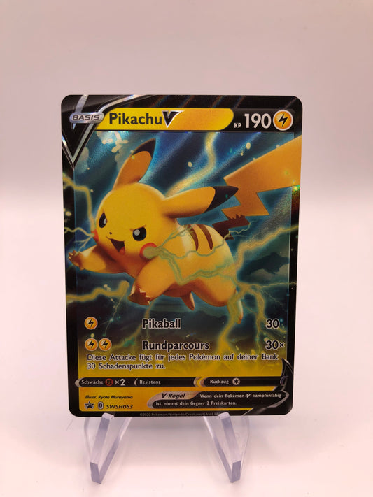 Pokemon Karte V Pikachu SWSH63 Deutsch