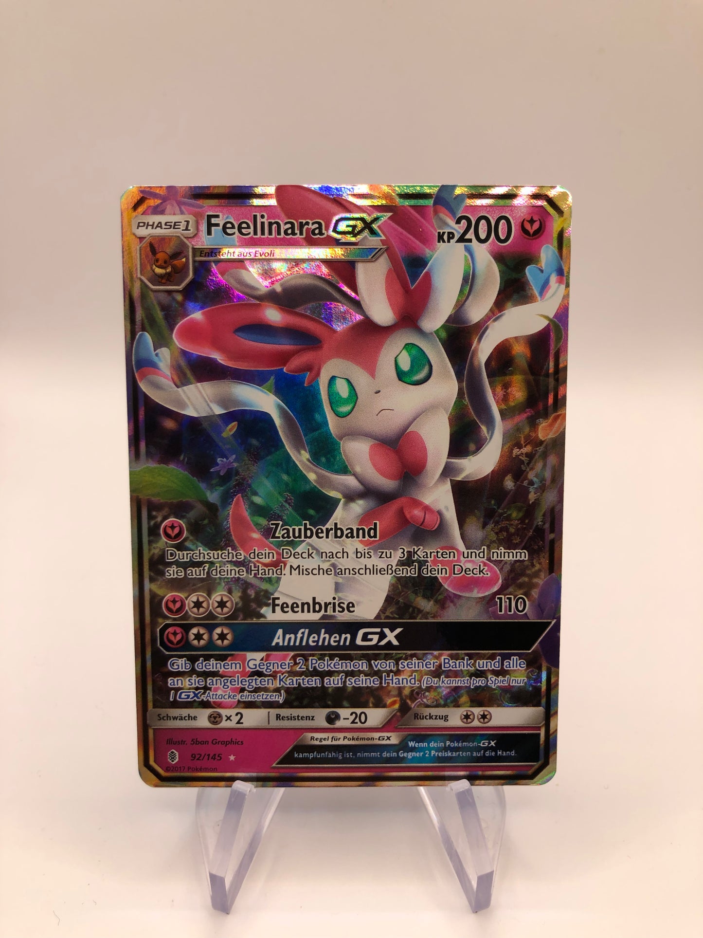 Pokemon Karte Gx Feelinara 92/145 Deutsch