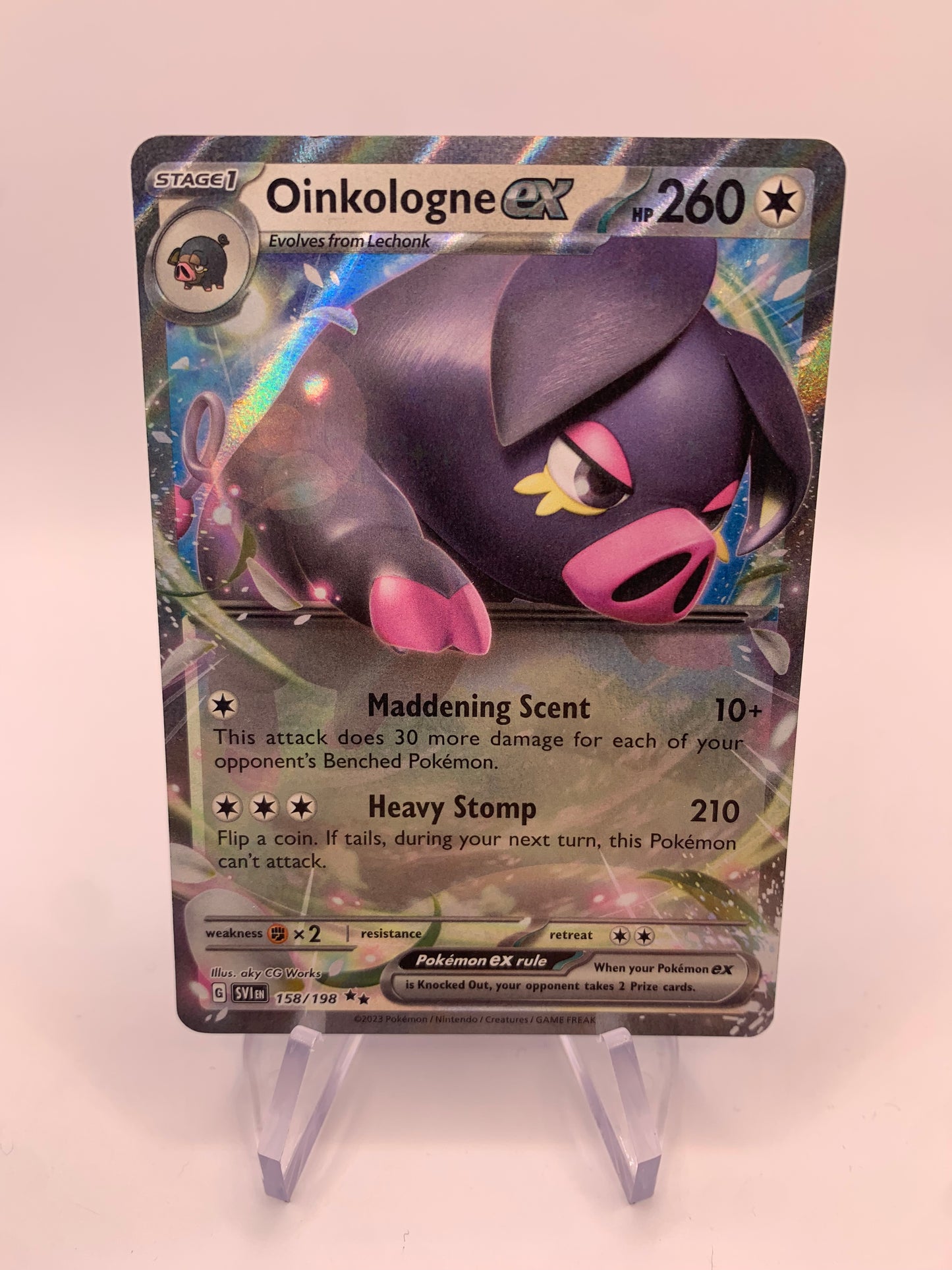 Pokémon card EX Oinkologne 158/198 English