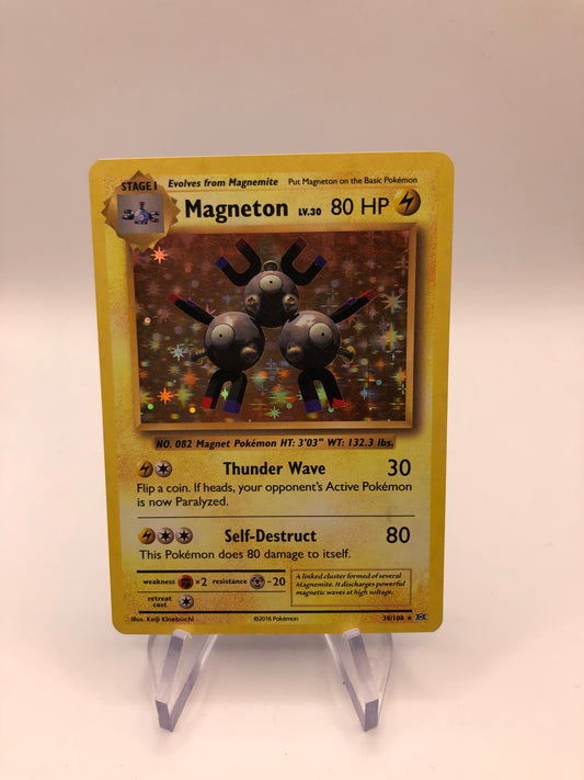 Pokemon Karte Holo Magneton 38/108 Englisch