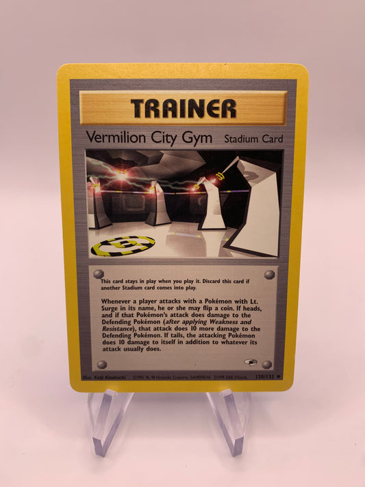 Pokemon Karte Trainer Vermilion City Gym 120/132 Gym Heros Englisch