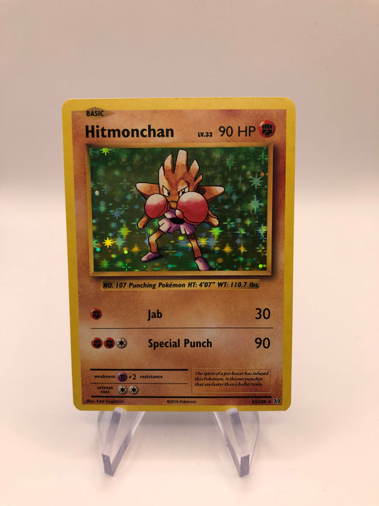 Pokemon Karte Holo Hitmonchan 62/108 Englisch