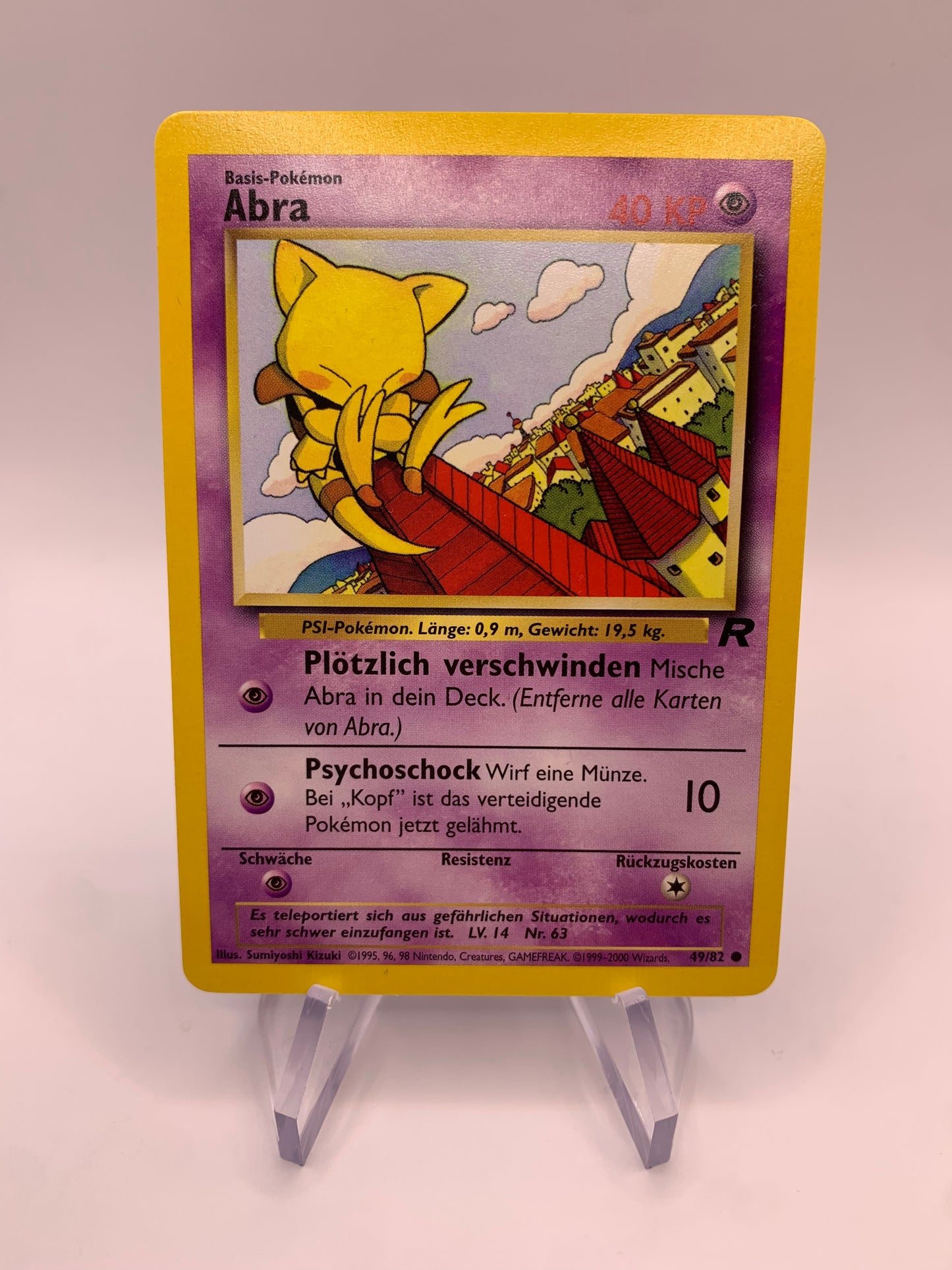 Pokemon Karte Abra 49/82 Rocket Deutsch