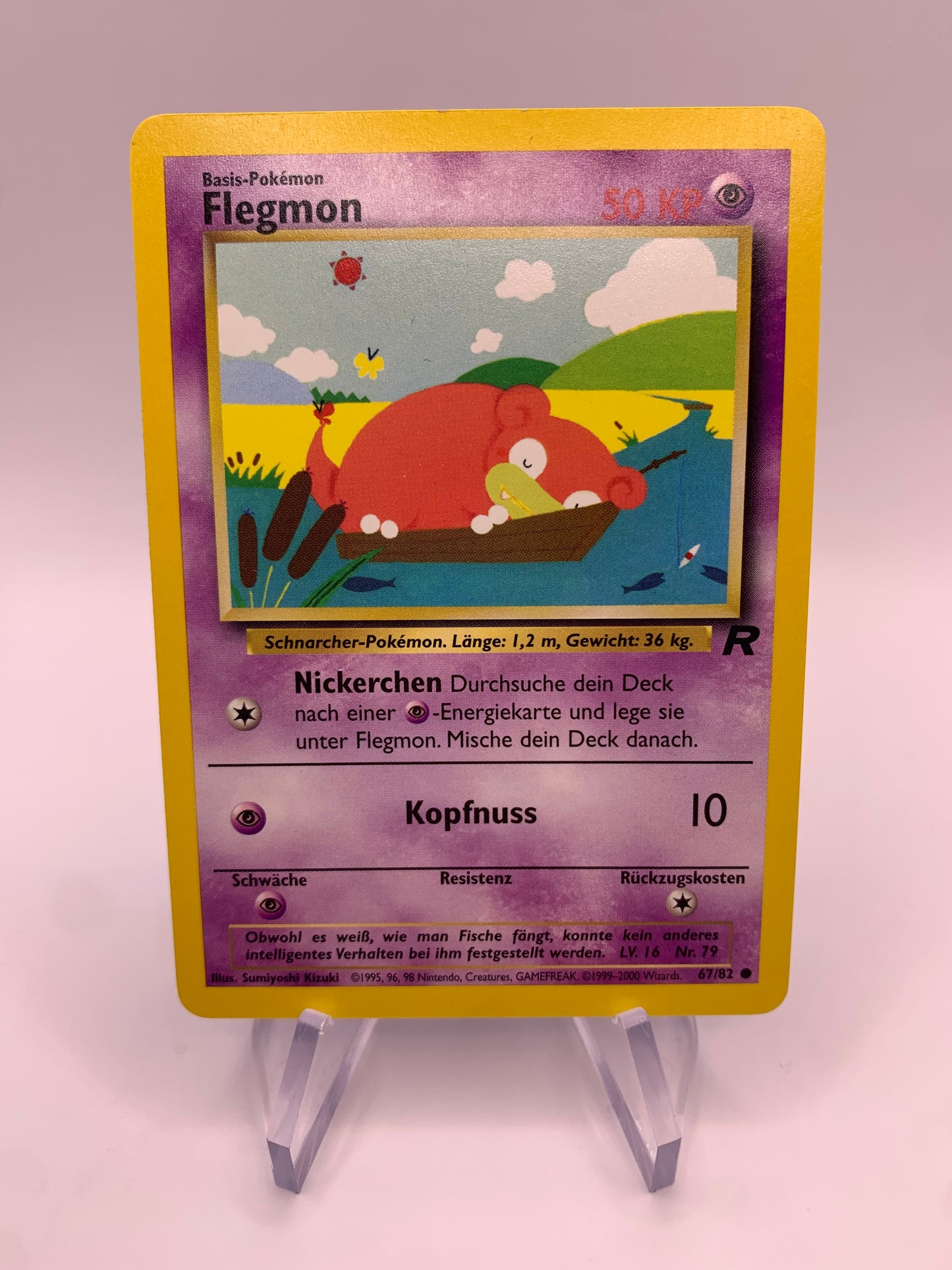 Pokemon card Flegmon 67/82 Rocket German