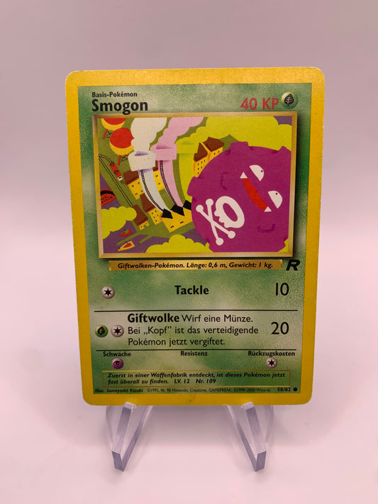 Pokemon Karte Smogon 58/82 Rocket Deutsch