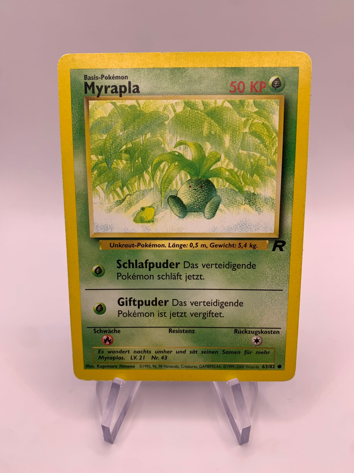 Pokemon card Myrapla 63/82 Rocket German