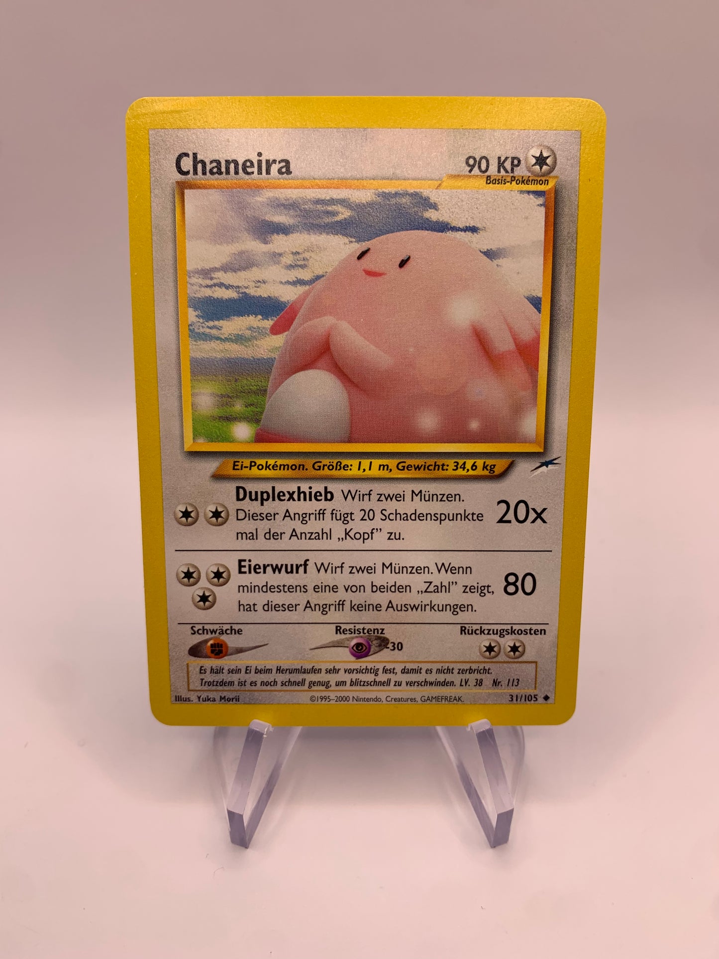 Pokemon Card Chaneira 31/105 Neo Destiny German