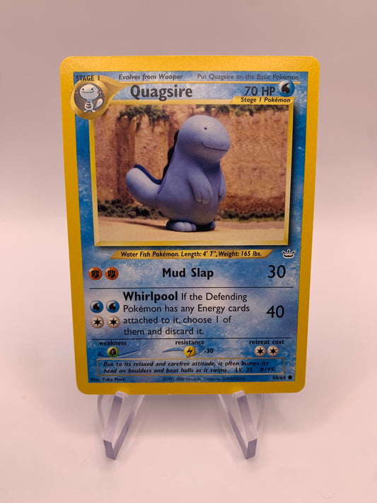 Pokémon Card Quagsire 48/64 Neo Revolution English