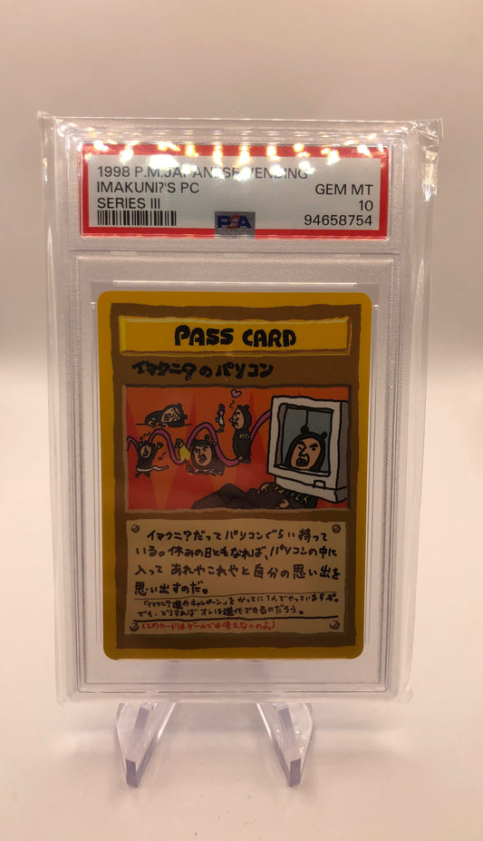Pokemon Karte Pass Card PSA 10 Imakuni?s Pc No. Japanisch