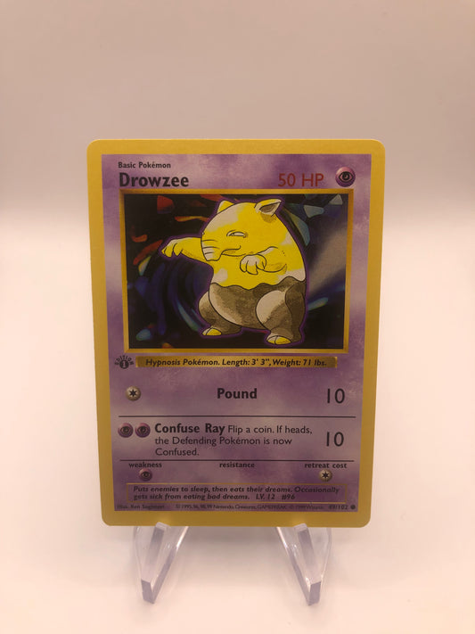 Pokemon Karte 1st Edition Shadowless Traumato 49/102 Englisch