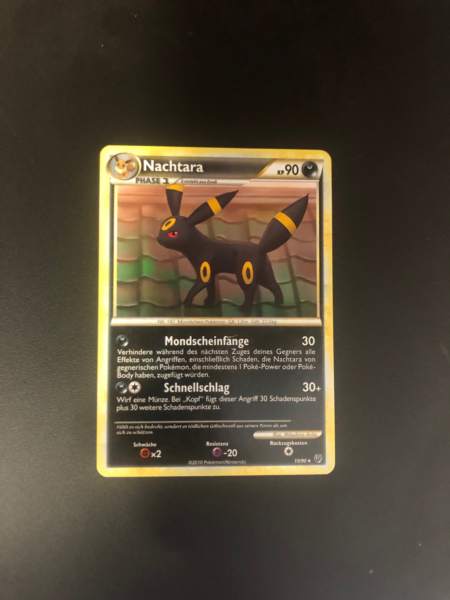 Pokemon Karte Nachtara 10/90 Deutsch