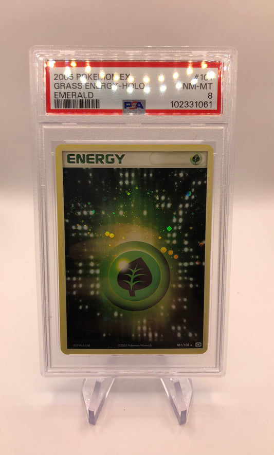 Pokemon Karte Psa 8 Grass Energie Englisch