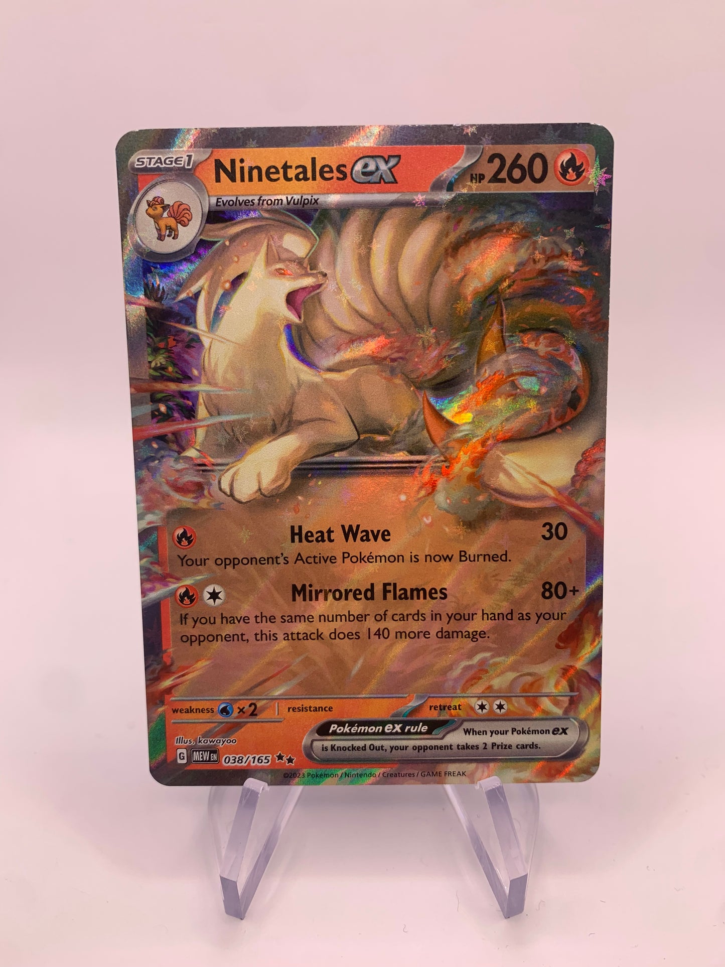 Pokemon card ex Vulnona 38/165 English