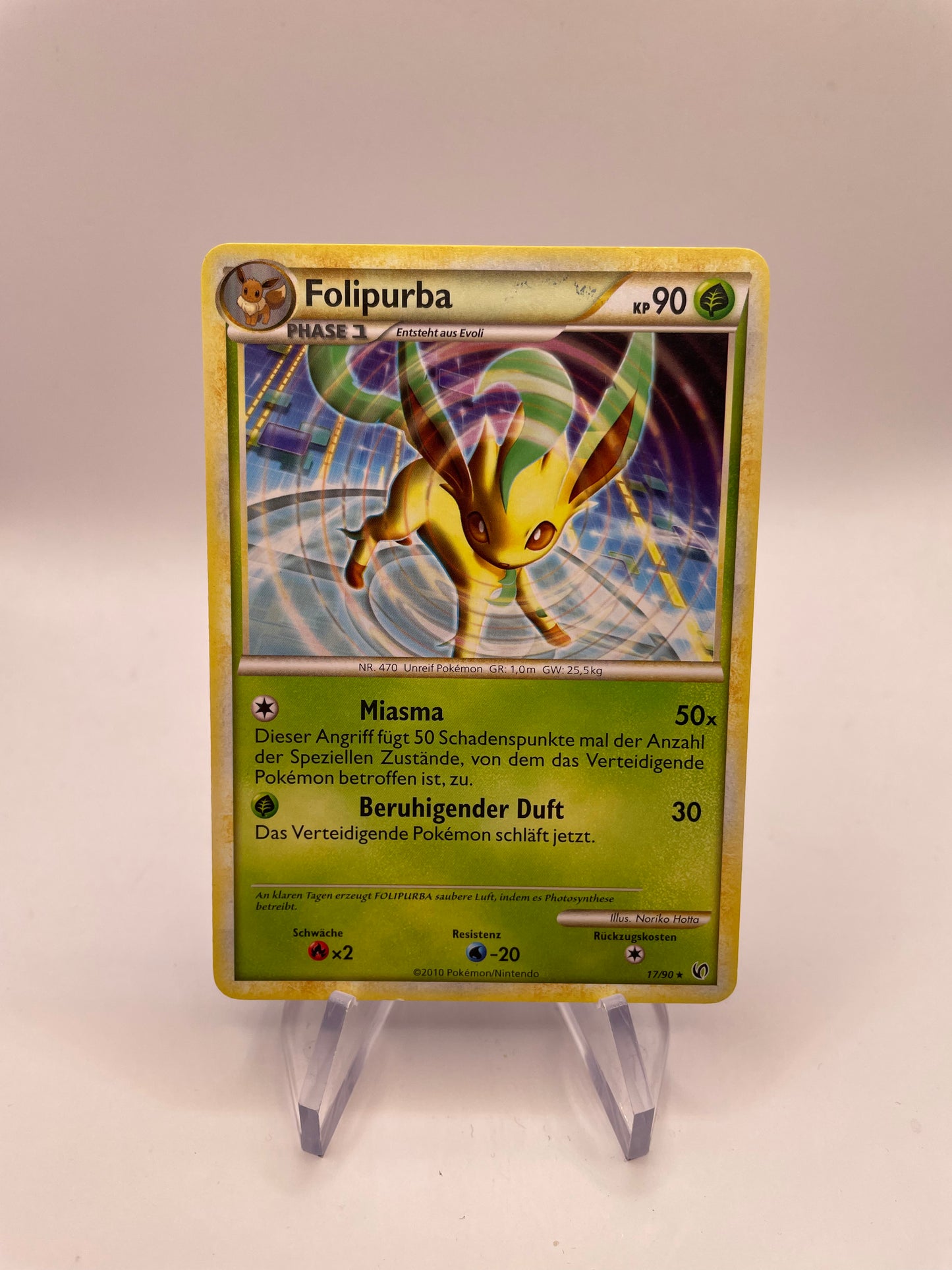 Pokemon Karte Folipurba 17/90 Deutsch