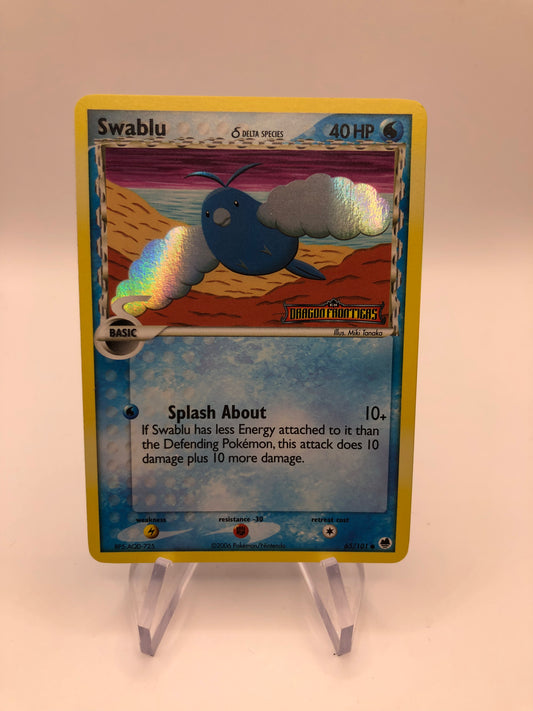 Pokemon Karte Revers Stamp Swablu 65/101 Deutsch