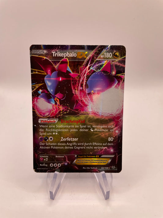 Pokemon Karte EX Trikephalo 62/108 Deutsch