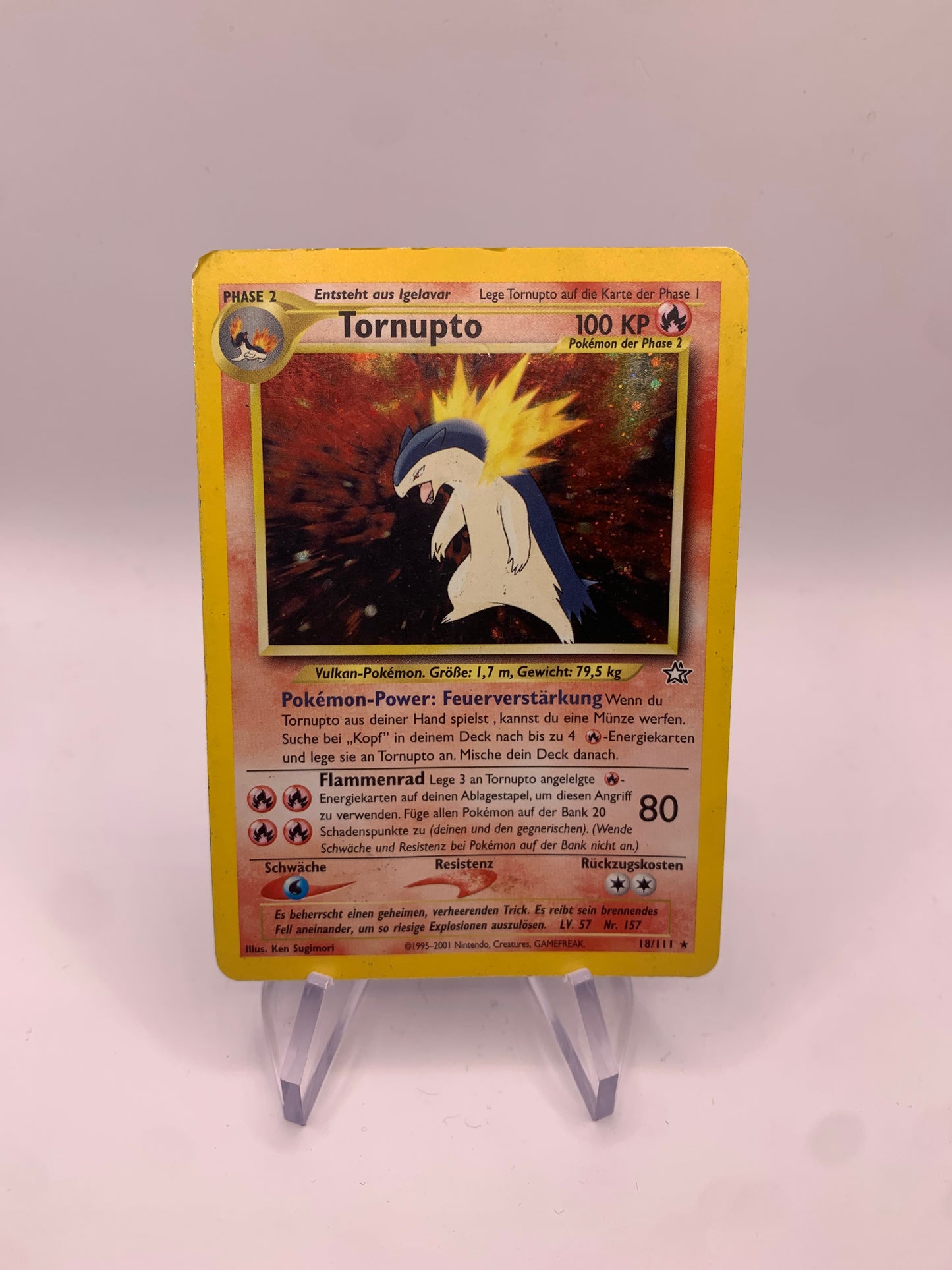 Pokemon Karte Holo Tornupto 18/111 Deutsch