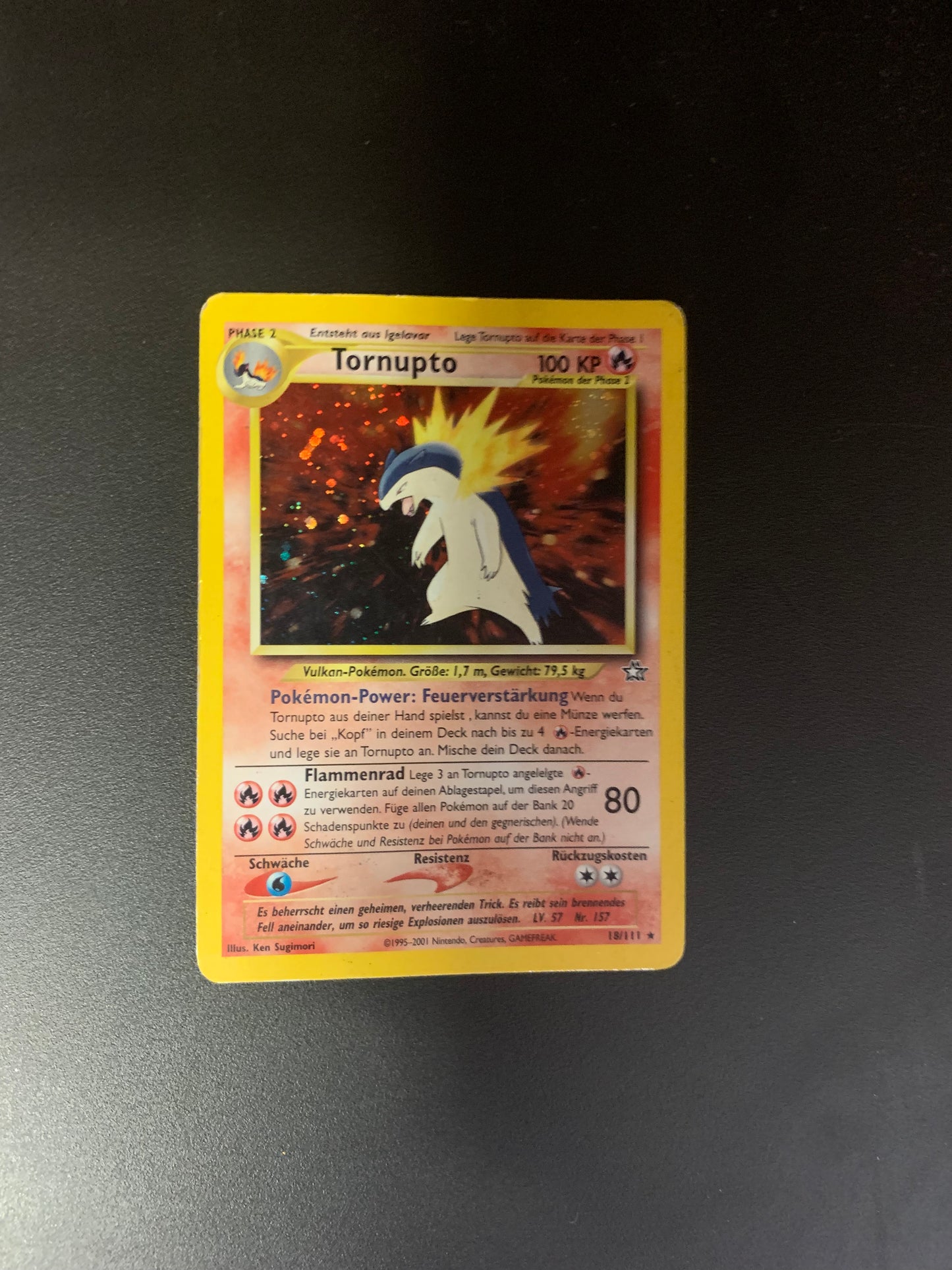 Pokemon Karte Holo Tornupto 18/111 Deutsch