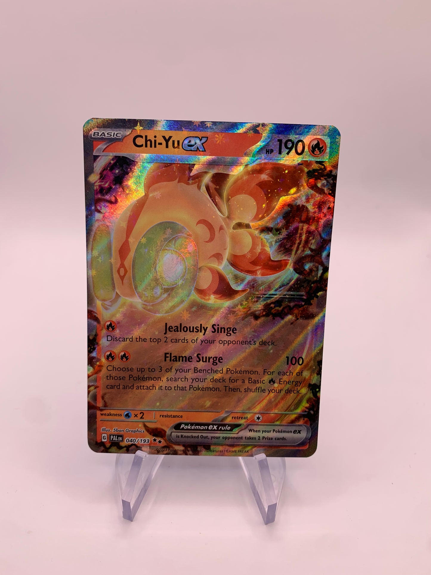 Pokemon card ex Chi-Yu English 40/193