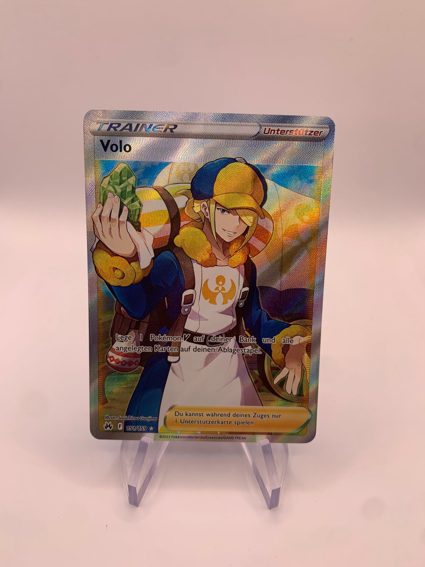 Pokemon Karte Trainer Volo 151/159 Deutsch