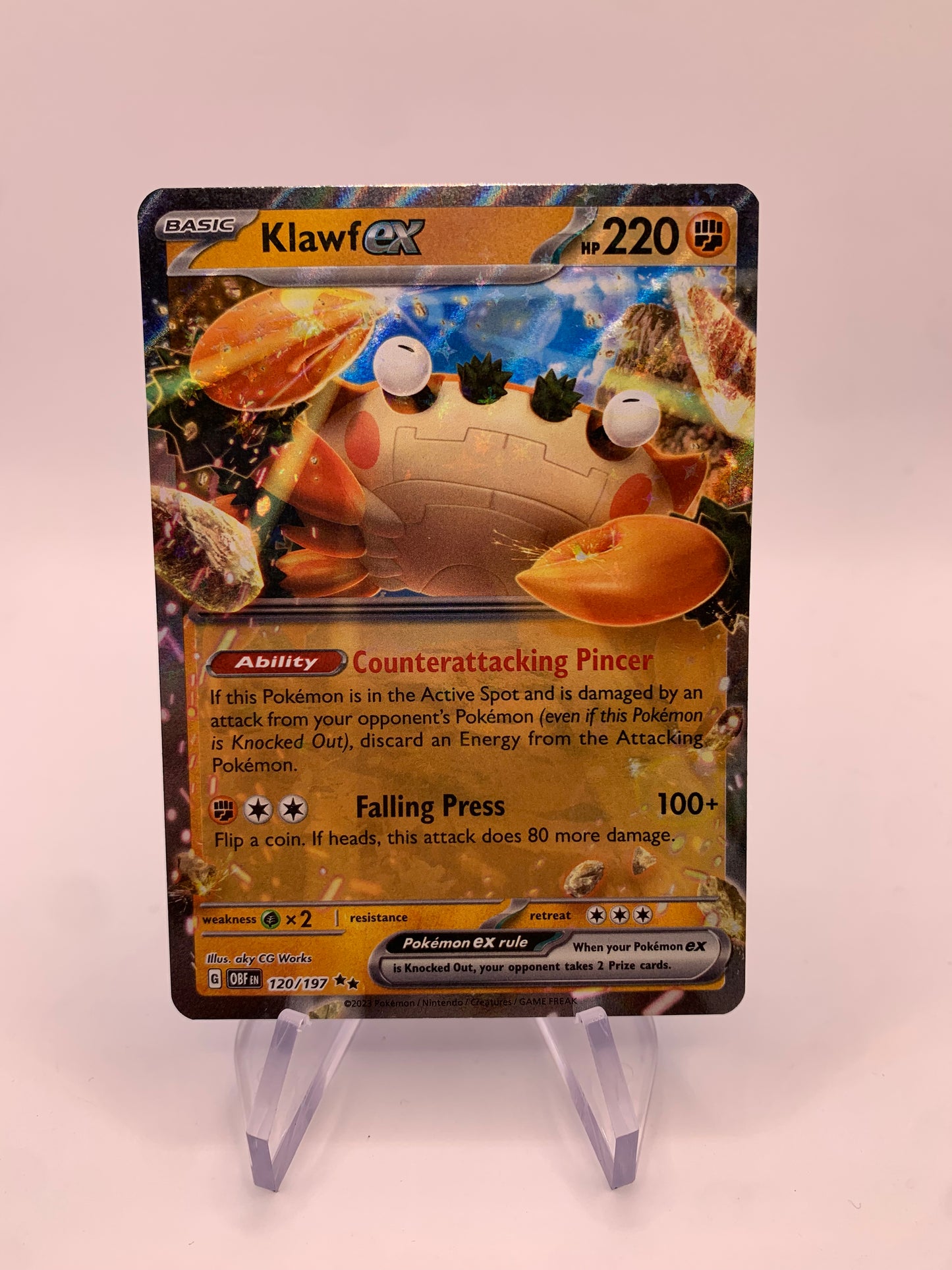 Pokemon card ex Klibbe 120/197 English